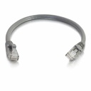 Quiktron 8ft Q-Series Cat6a Snagless (UTP) Ethernet Network Patch Cable, CM Rated - Grey