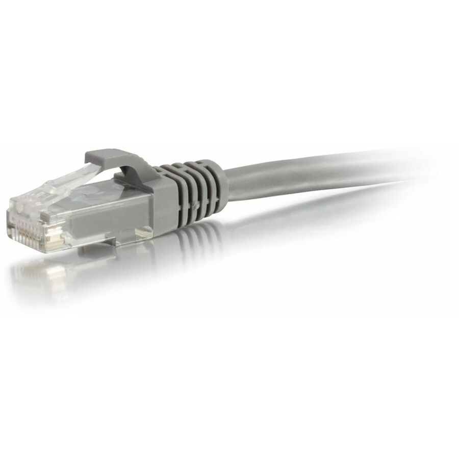 Quiktron Q-Series Patch Cords, CAT5E, Booted, Gray, 5 FT