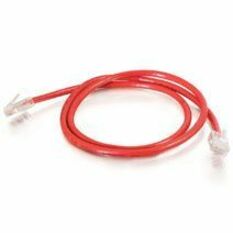 Quiktron Q-Series Patch Cords, Cat6, Non-Booted, Red, 2 Ft