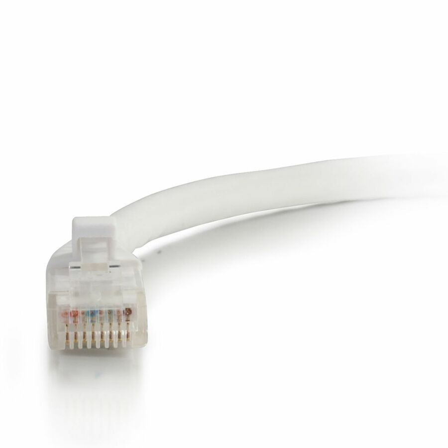 Quiktron Q-Series Patch Cords, CAT5E, Booted, White, 75 FT