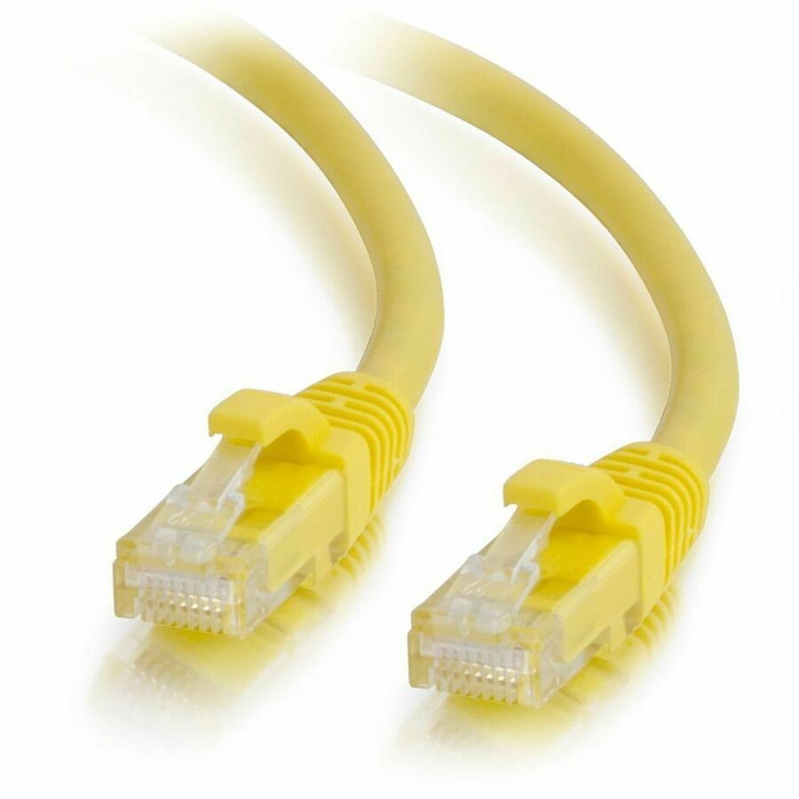 Quiktron Q-Series Patch Cords, CAT5E, Booted, Yellow, 5 FT