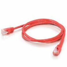Quiktron Q-Series Patch Cords, CAT5E, Booted, Red, 50 FT