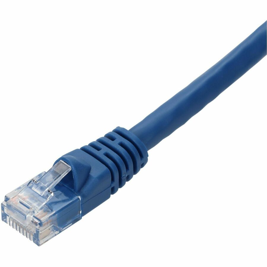 AddOn 43ft Blue CAT 5E PVC Ethernet Cable Snagless Bubble Boot RJ-45 M/M