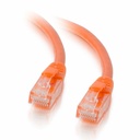 Quiktron Q-Series Patch Cords, CAT5E, Booted, Orange, 15 FT