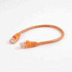 Quiktron Q-Series Patch Cords, CAT5E, Booted, Orange, 100 FT