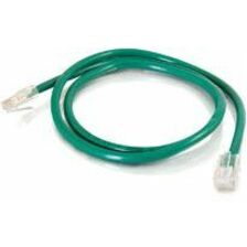 Quiktron Q-Series Patch Cords, Cat6, Non-Booted, Green, 1 Ft