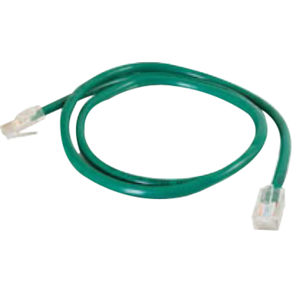 Quiktron Q-Series Patch Cords, CAT6, Non-Booted, Green, 3 FT