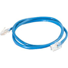 Quiktron Q-Series Patch Cords, CAT6, Non-Booted, Blue, 7 FT