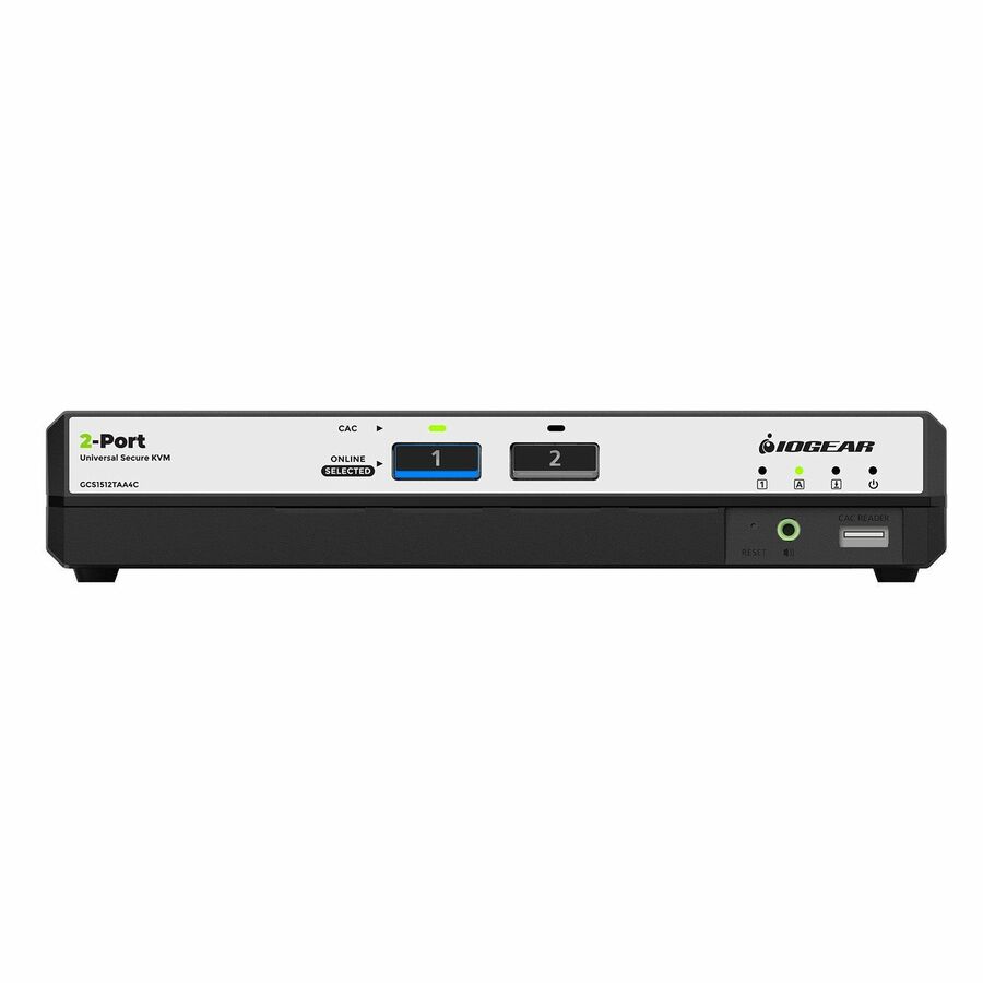 IOGEAR 2-Port Single View True Universal (DP/HDMI) Secure KVM Switch w/Audio and CAC Support