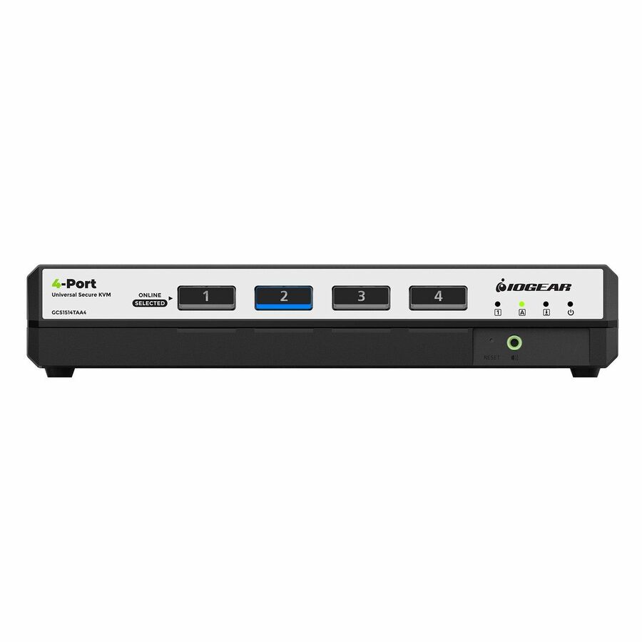 IOGEAR 4-Port Single View True Universal (DP/HDMI) Secure KVM Switch w/Audio