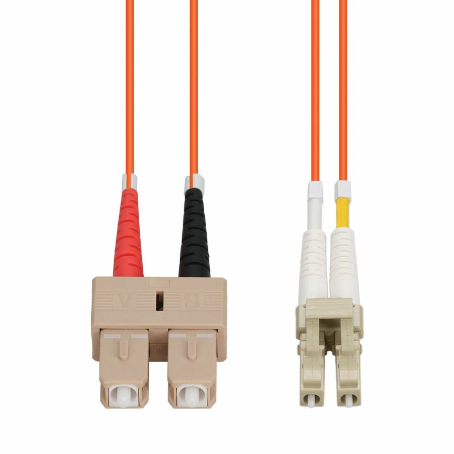 AddOn 4m SC to LC Orange OM1 Duplex OFNR (Riser-Rated) TAA MMF Fiber Patch Cable