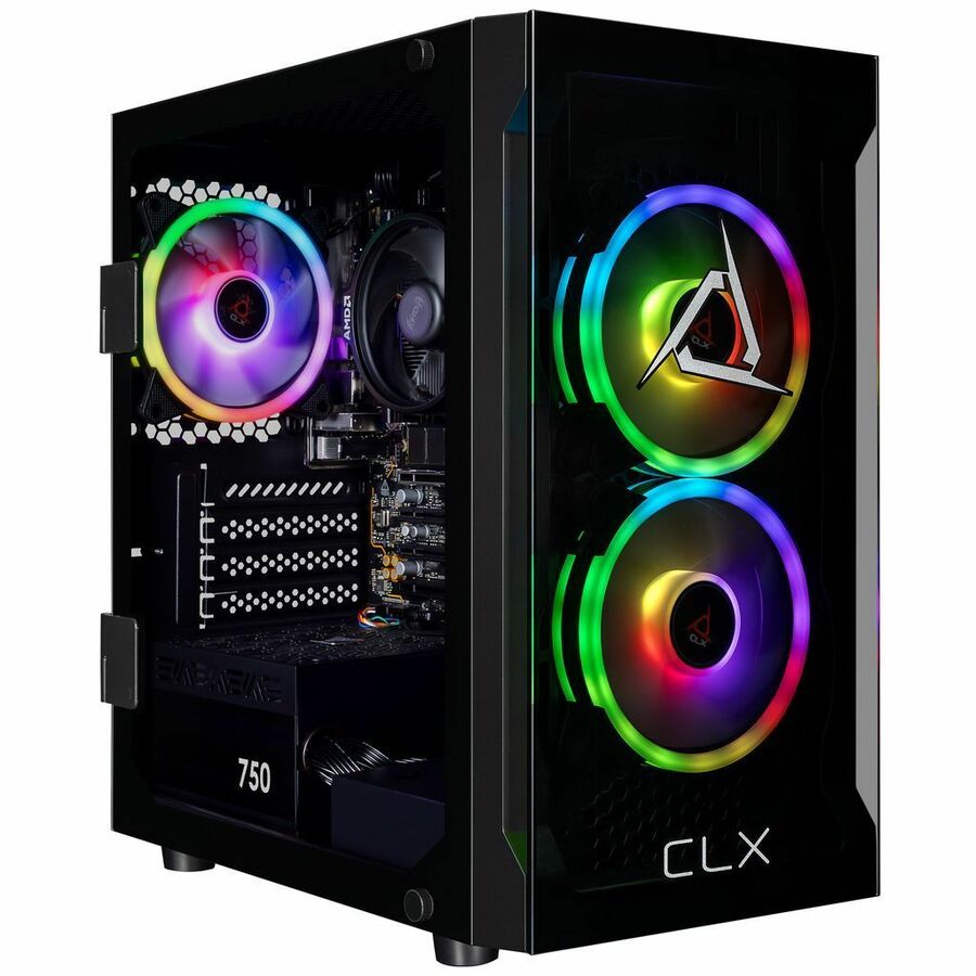 CLX SET TGMSETIGE4900BM Gaming Desktop Computer - AMD Ryzen 7 8700G - 16 GB - 1 TB PCI Express NVMe SSD - Mini-tower - Black