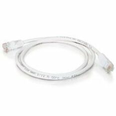 Quiktron Q-Series Patch Cords, CAT5E, Booted, White, 10 FT