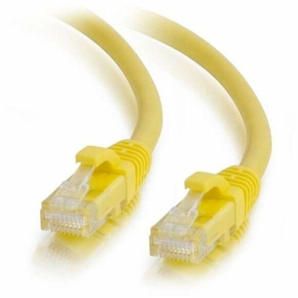 Quiktron Q-Series Patch Cords, Cat6, Booted, Yellow, 20 Ft