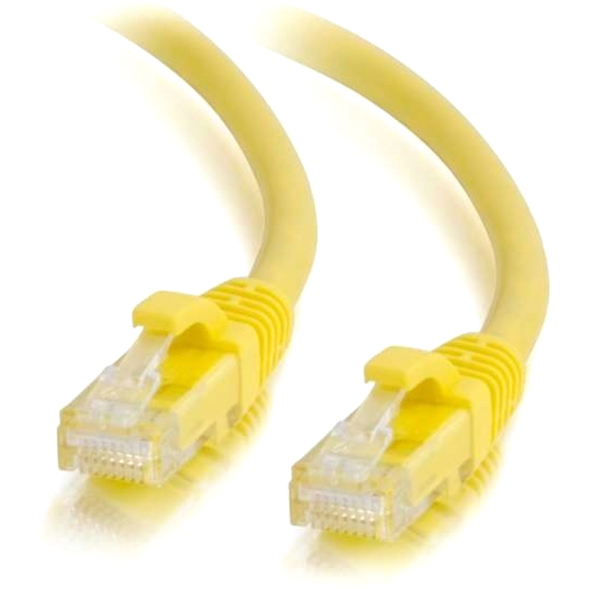 Quiktron Q-Series Patch Cords, Cat6, Booted, Yellow, 10 ft