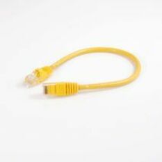 Quiktron Q-Series Patch Cords, CAT5E, Booted, Yellow, 75 FT