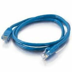 Quiktron Q-Series Patch Cords, CAT5E, Booted, Blue, 10 FT
