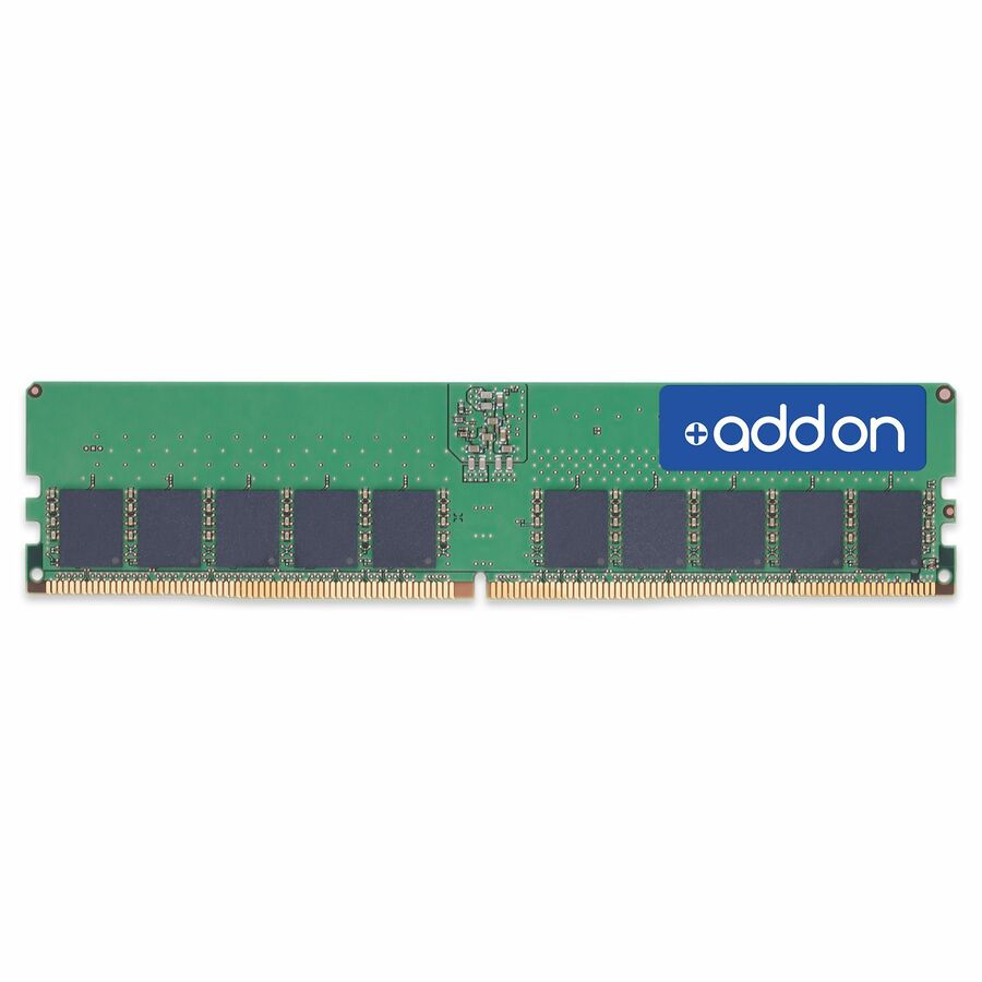 AddOn JEDEC Standard 16GB DDR5-4800MHz Unbuffered Single Rank x8 1.1V 288-pin CL40 UDIMM ECC