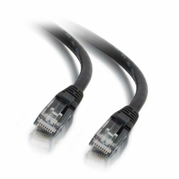 Quiktron Q-Series Patch Cords, CAT6, booted, Black, 25 FT