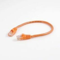 Quiktron Q-Series Patch Cords, CAT6, Non-Booted, Orange, 4 FT
