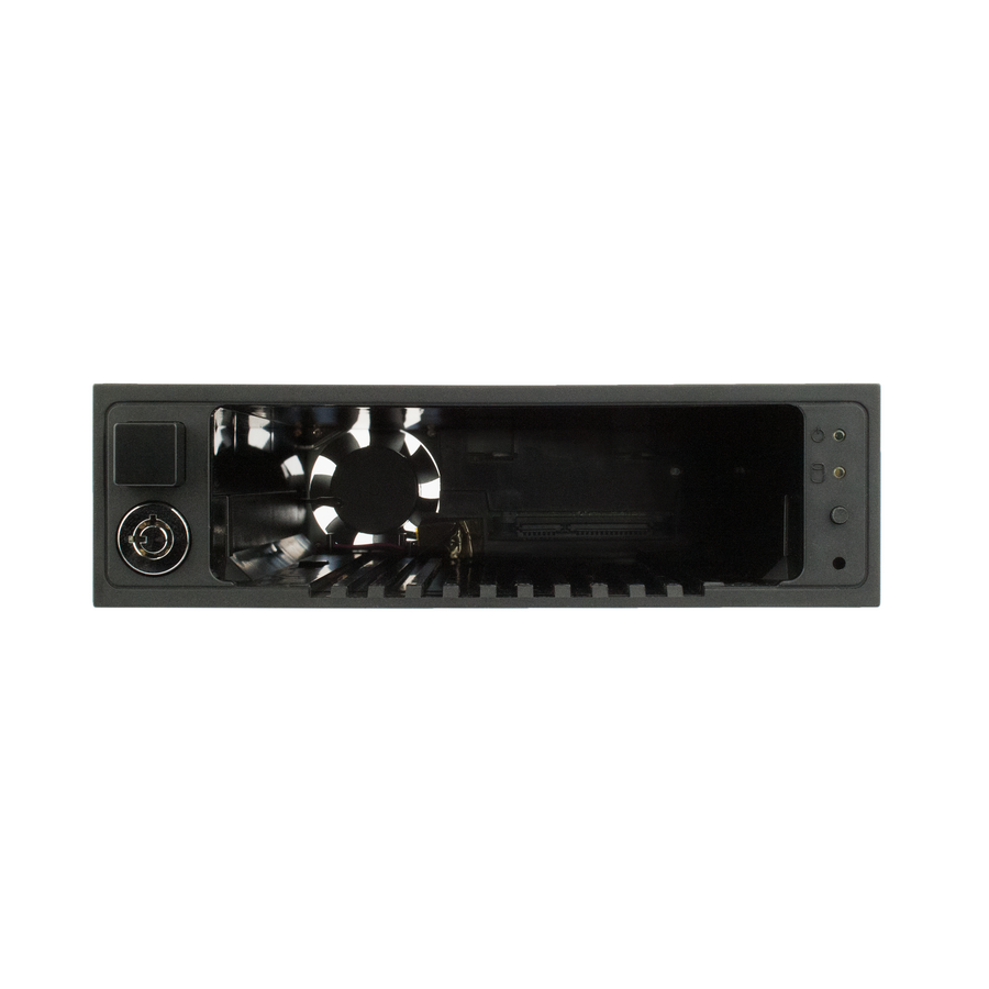 CRU Data Express DX175 Drive Bay Adapter for 5.25" - Serial ATA/600, 6Gb/s SAS Host Interface Internal - Black