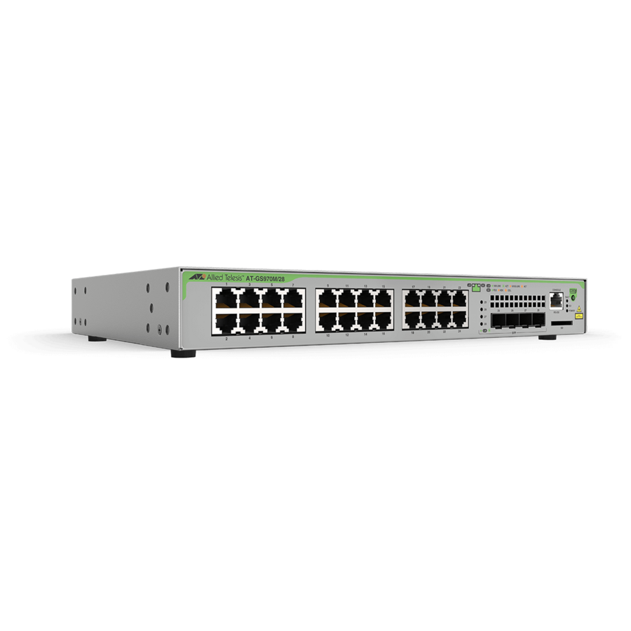 Allied Telesis L3 Switch with 24 x 10/100/1000T Ports and 4 x 100/1000X SFP Ports