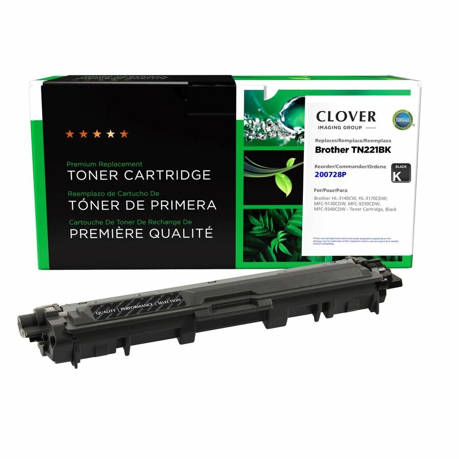 Clover Imaging Remanufactured Black Toner Cartridge for Brother TN221