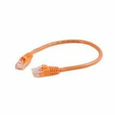 Quiktron Q-Series Patch Cords, CAT6, Non-Booted, Orange, 15 FT
