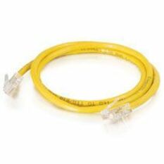 Quiktron Q-Series Patch Cords, CAT5E, Non-Booted, Yellow, 14 FT