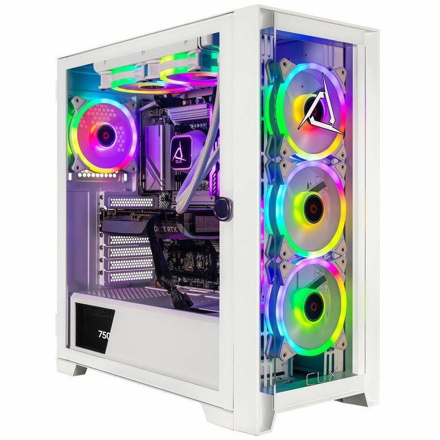 CLX SET TGMSETRTU5506WM Gaming Desktop Computer - Intel Core Ultra 7 265KF - 64 GB - 2 TB PCI Express NVMe SSD - White