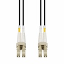 AddOn 1m LC to LC Black OM4 Duplex OFNR (Riser-Rated) TAA Fiber Patch Cable