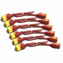 Power Cord Kit (6 EA), Locking, C19 TO C20, 0.6M (2FT), Red