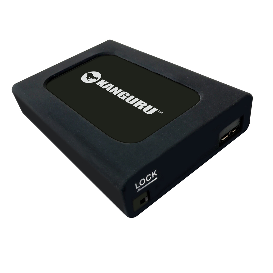 Kanguru UltraLock SuperSpeed USB 3.0 Hard Drive with Physical Write Protect Switch, 2T