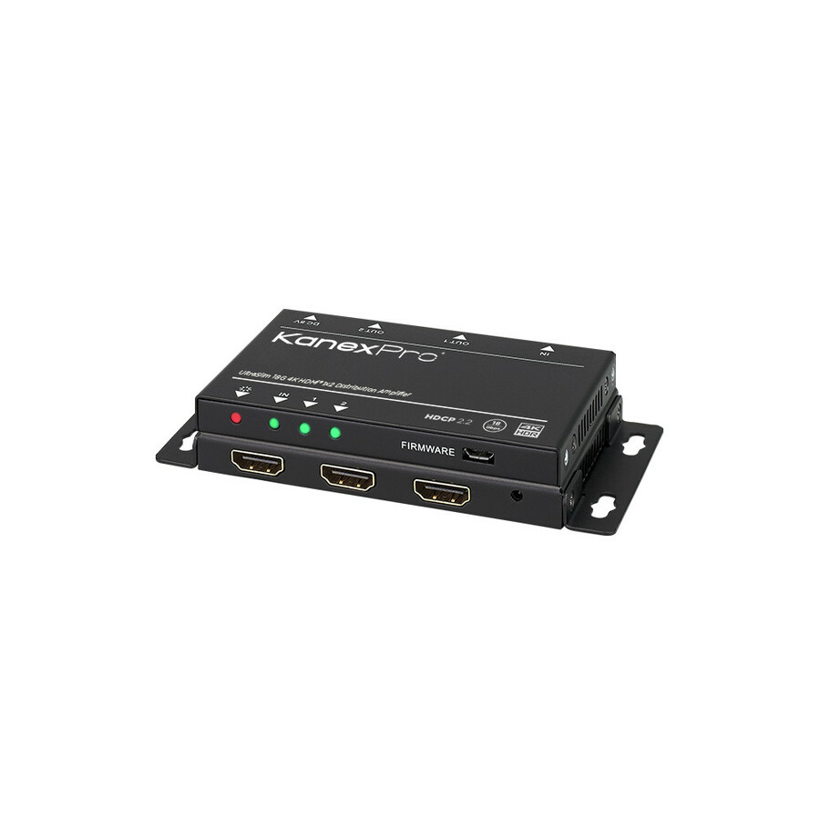 KanexPro UltraSlim 4K HDMI 1X2 Splitter w/ 4:4:4 Color Space & 18G