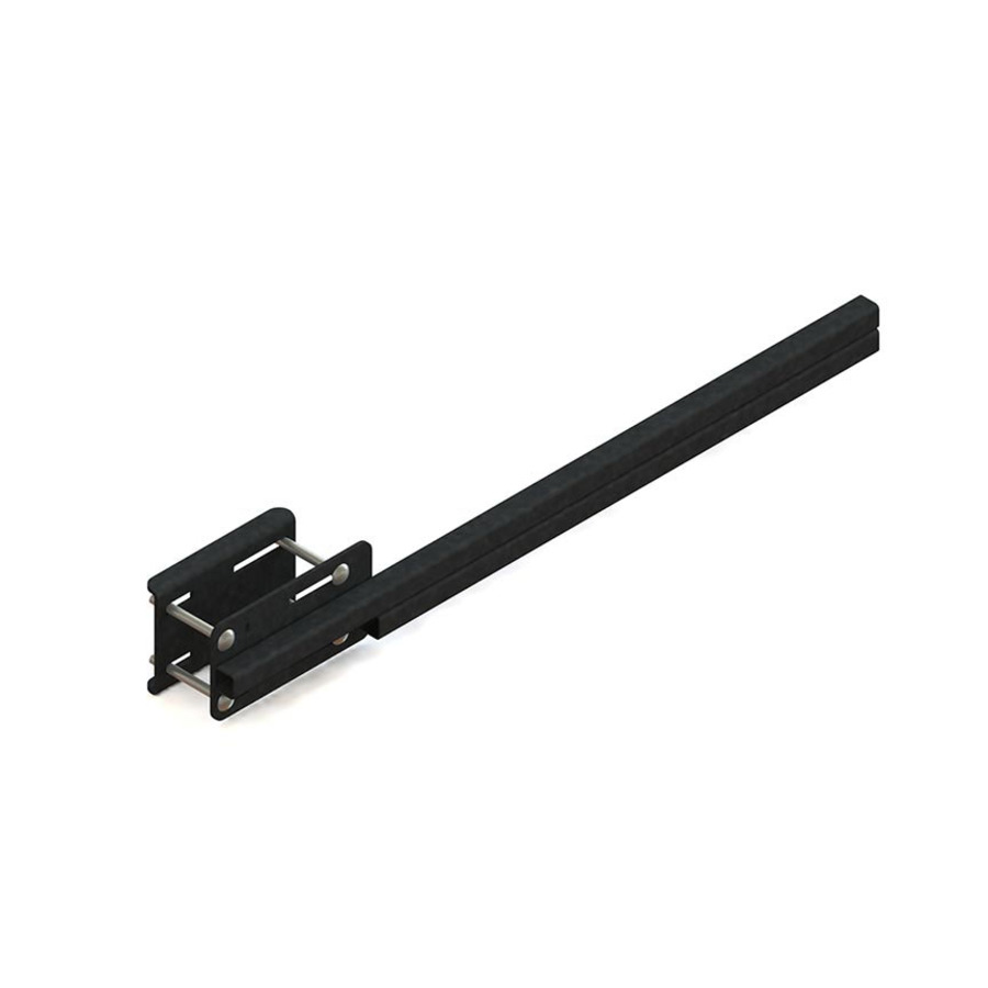 Gamber-Johnson Mounting Bar for Vehicle Mount Computer - Black Powder Coat