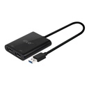 Club 3D USB A to DisplayPort 1.2 Dual Monitor 4K 60Hz