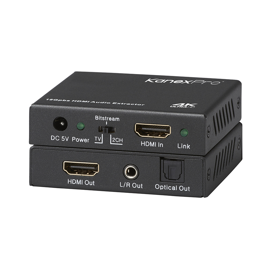KanexPro 18Gbps 4K HDMI Audio Extractor with Dolby Atmos