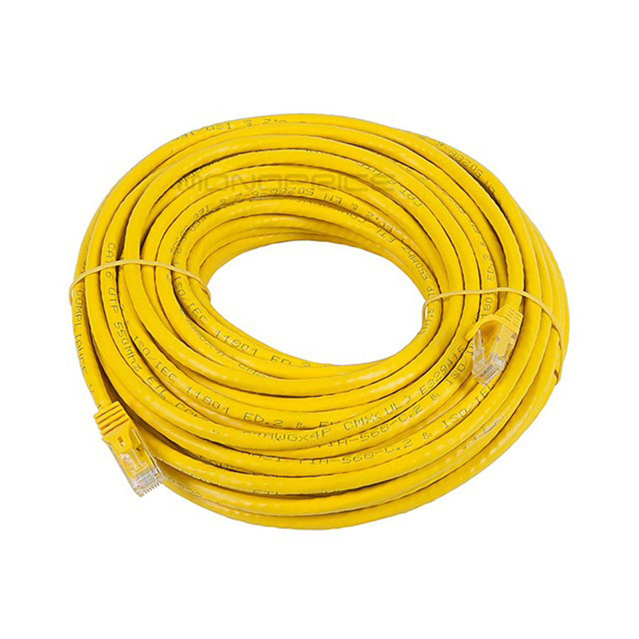 Monoprice FLEXboot Series Cat6 24AWG UTP Ethernet Network Patch Cable, 75ft Yellow