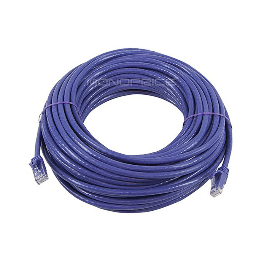 Monoprice FLEXboot Series Cat6 24AWG UTP Ethernet Network Patch Cable, 75ft Purple