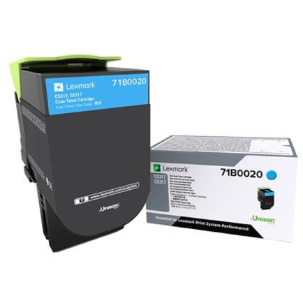 Lexmark Unison Original Standard Yield Laser Toner Cartridge - Cyan Pack