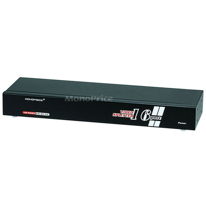 Monoprice 16 Way Active/Powered VGA / SVGA Splitter - 250MHz