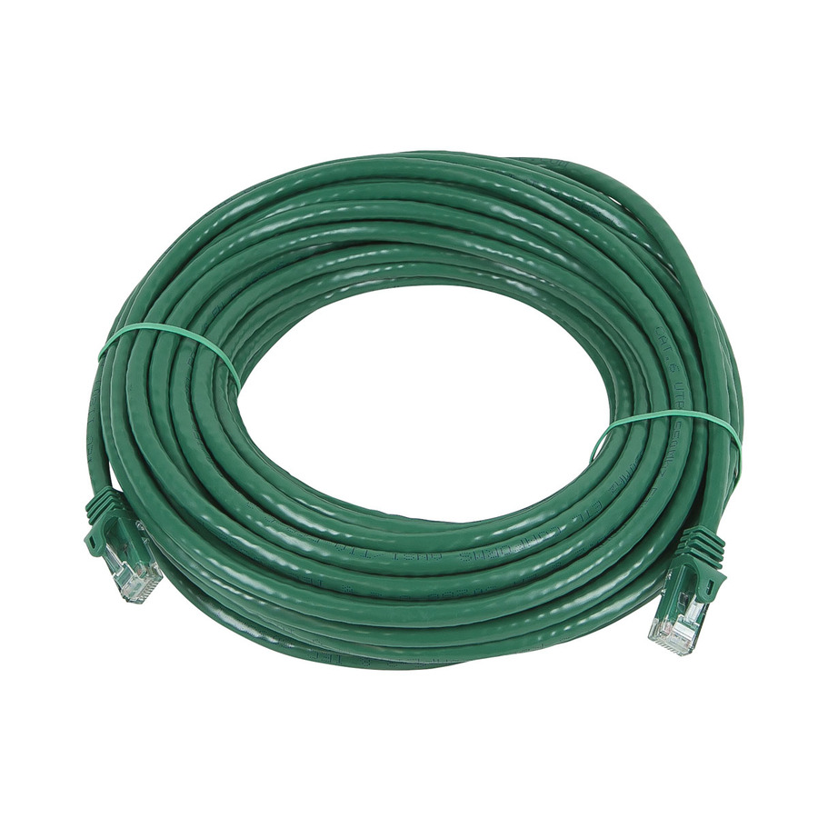 Monoprice FLEXboot Series Cat5e 24AWG UTP Ethernet Network Patch Cable, 50ft Green