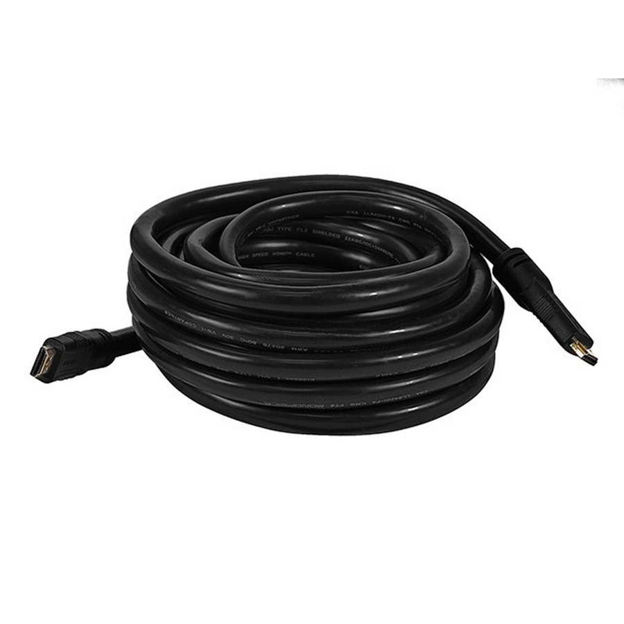 Monoprice Commercial Silver Series High Speed HDMI Cable, 25ft Black