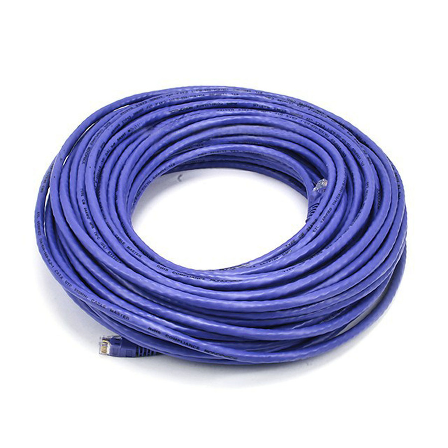 Monoprice Cat6 24AWG UTP Ethernet Network Patch Cable, 100ft Purple