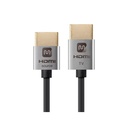 Monoprice Ultra Slim 18Gbps Active High Speed HDMI Cable, 10ft Silver