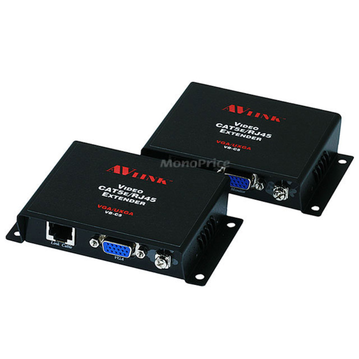 Monoprice VGA/UXGA CAT5/RJ45 100 Meters Extender Kit - Balun
