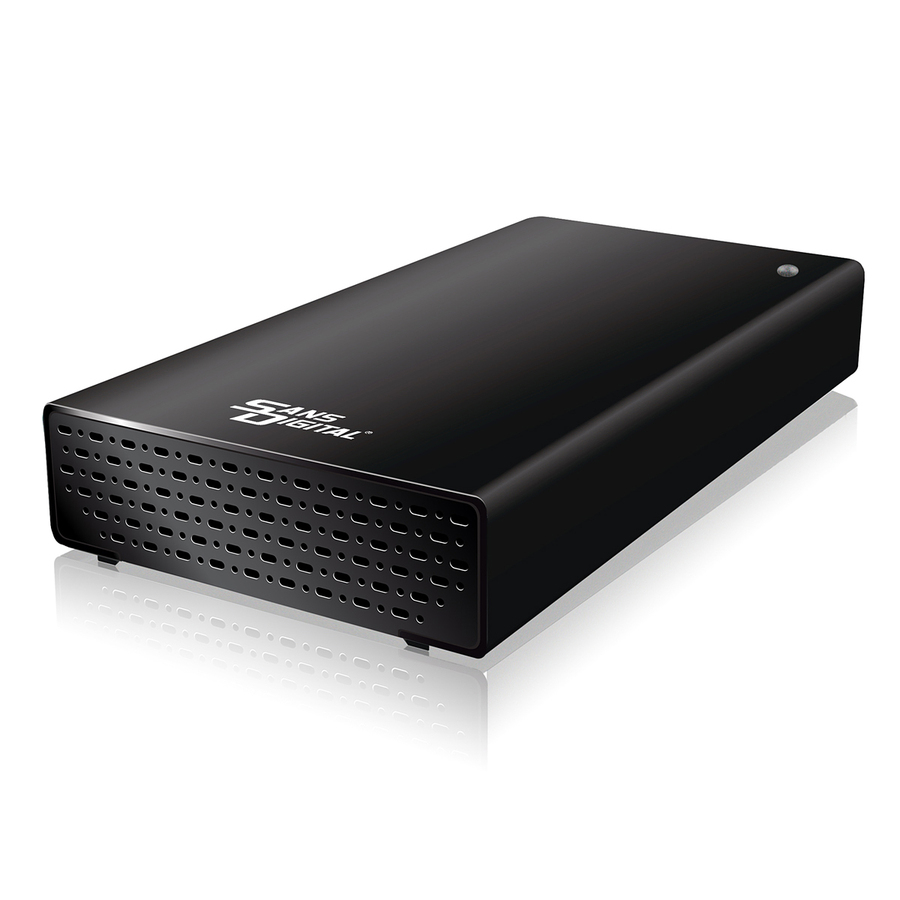 Sans Digital TowerSTOR TS1UT+B Drive Enclosure - eSATA, USB 3.0 Host Interface External - Black