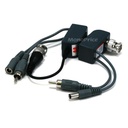 Monoprice 1 Channel Passive CCTV BALUN - Video/Audio/Power over Cat5