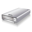 Sans Digital MobileSTOR MS1CT+ Drive Enclosure - FireWire/i.LINK 800, eSATA, USB 3.0 Host Interface External - Silver