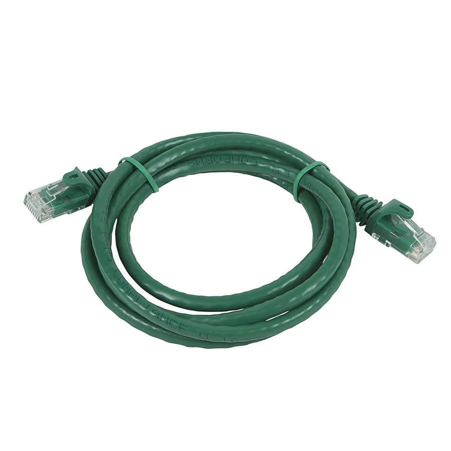 Monoprice FLEXboot Series Cat5e 24AWG UTP Ethernet Network Patch Cable, 5ft Green